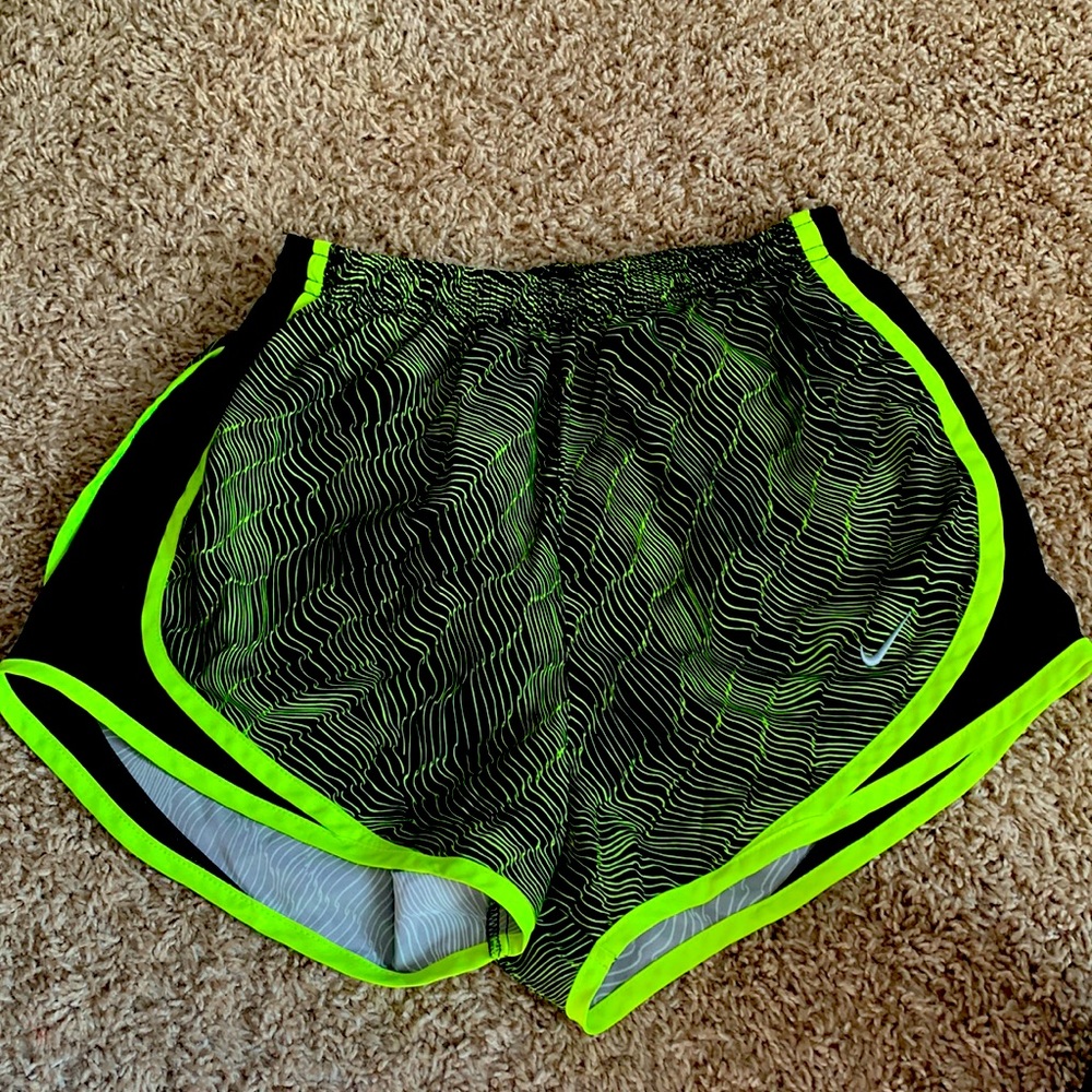 Nike neon athletic shorts